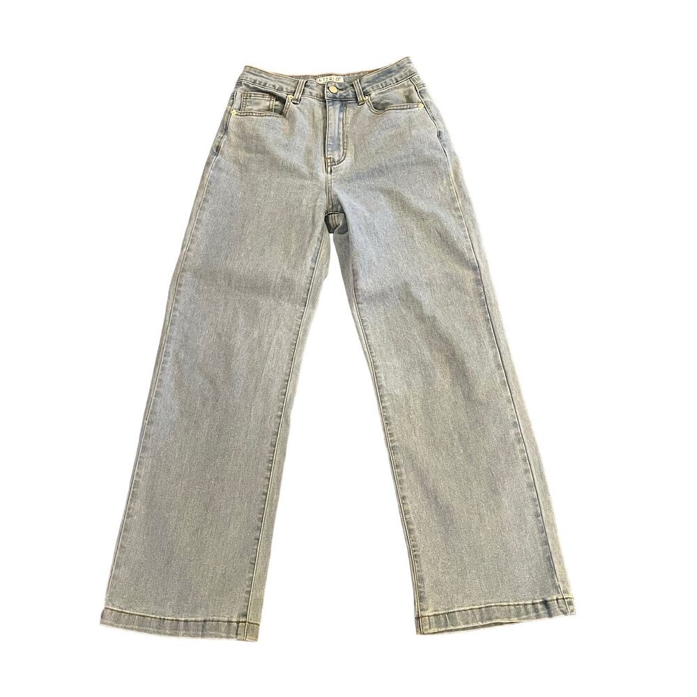 Ettelo Denim light blue wide leg jeans size 6